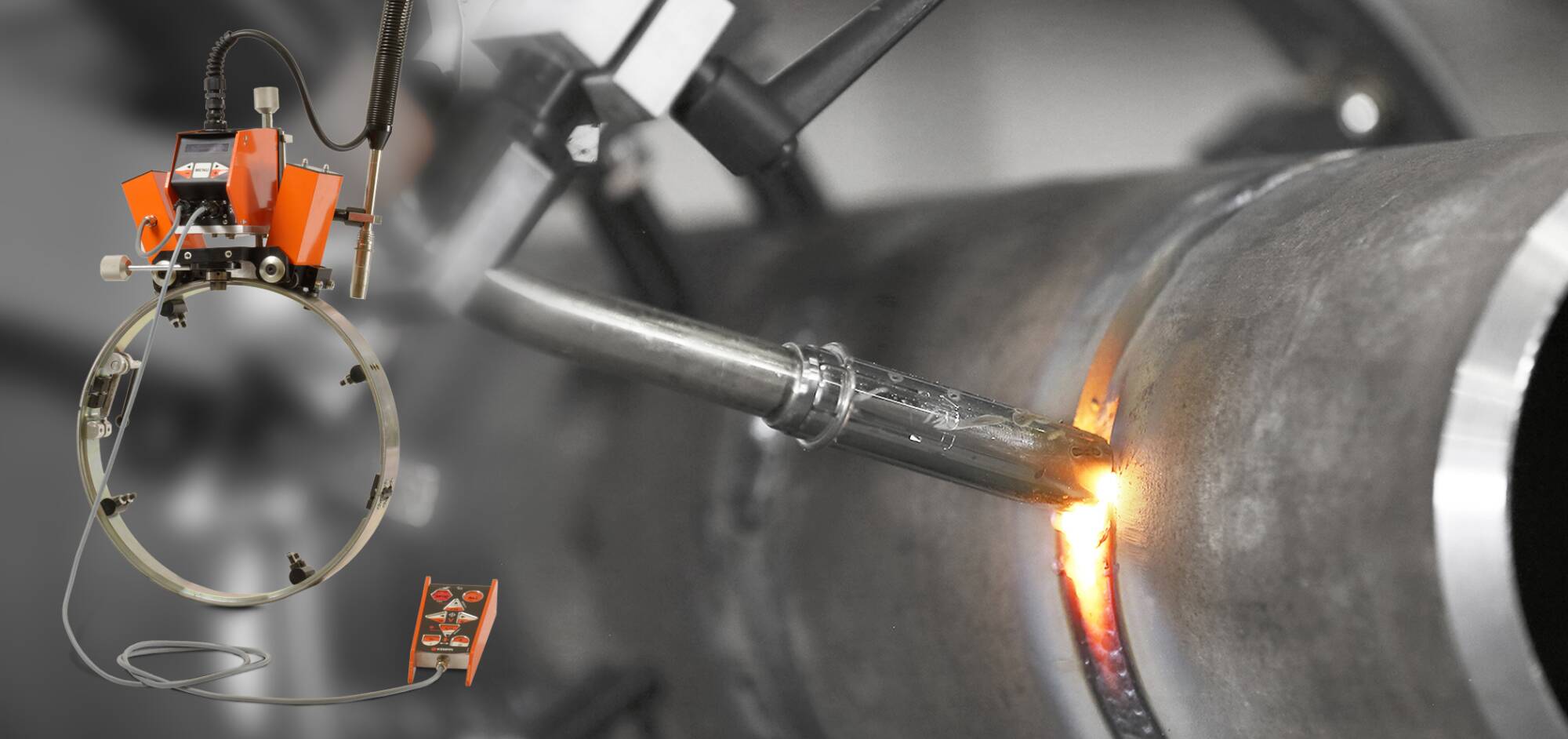 A5 MIG Orbital System 1500, Complete weld joint with one set Kemppi